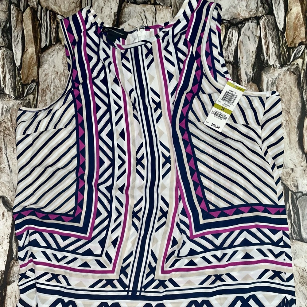 Size 14 flowy, silky blouse